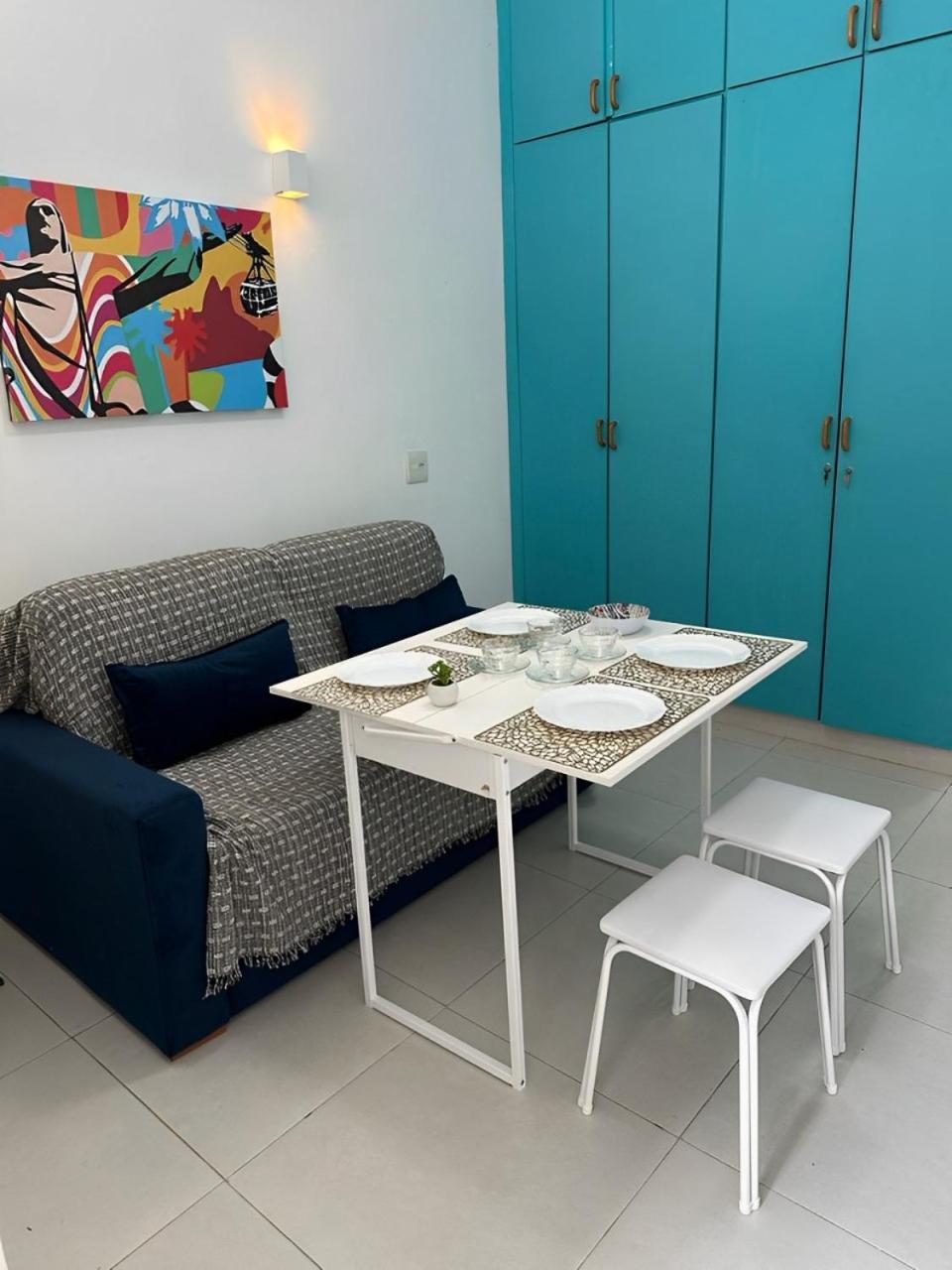 Confortavel Estudio Com Linda Vista Do Mar Appartamento